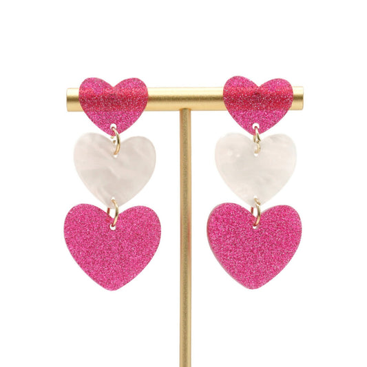 "Be Mine" Candy Valentine Drop Earrings
